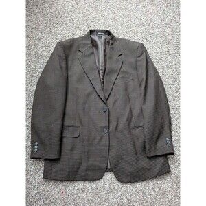 TOWNCRAFT VINTAGE TWEED Mens Brown HERRINGBONE sport coat suit jacket blazer 46R